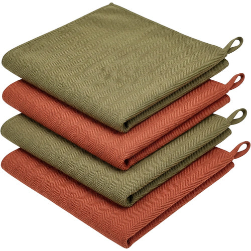 Qwfrk Herringbone Microfiber Interior Detailing Cloth Set of 4 - Product view